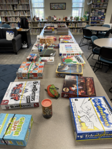 a line of board games